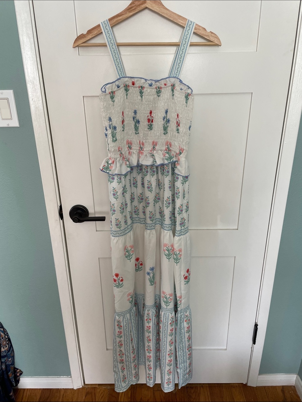 Coquette Floral Maxi Sundress with Pockets